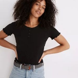 Madewell Henley Supercrop Tee